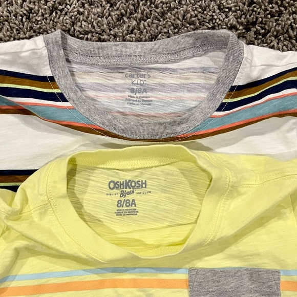 5/$25 Bundle of 2 boys striped pocket tshirts, size 8 - Picture 6 of 7